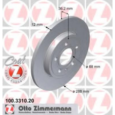 100.3310.20 ZIMMERMANN Тормозной диск