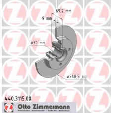 440.3115.00 ZIMMERMANN Тормозной диск