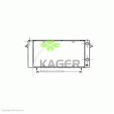 31-2979 KAGER Радиатор, охлаждение двигателя