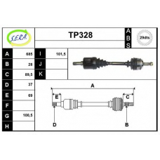 TP328 SERA Приводной вал