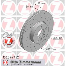 150.3447.52 ZIMMERMANN Тормозной диск