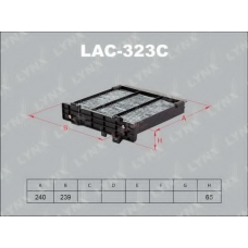 LAC-323C LYNX Lac-323c фильтр салона lynx замена снятому lac-312c
