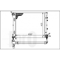 016-017-0055 LORO Радиатор, охлаждение двигателя