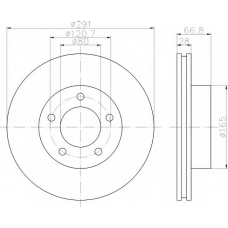 8DD 355 112-101 HELLA Тормозной диск