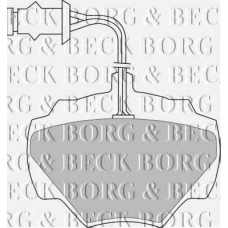 BBP1279 BORG & BECK Комплект тормозных колодок, дисковый тормоз