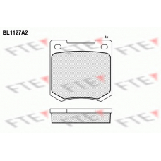 BL1127A2 FTE Комплект тормозных колодок, дисковый тормоз