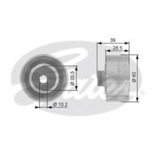T42067 GATES Паразитный / ведущий ролик, зубчатый ремень