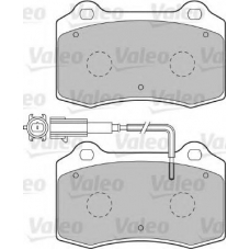 598988 VALEO Комплект тормозных колодок, дисковый тормоз