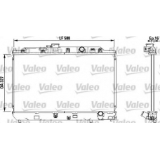 731634 VALEO Радиатор, охлаждение двигателя