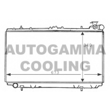 100634 AUTOGAMMA Радиатор, охлаждение двигателя