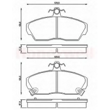 572430B BENDIX Комплект тормозных колодок, дисковый тормоз