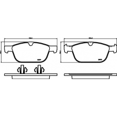 8DB 355 014-541 HELLA PAGID Комплект тормозных колодок, дисковый тормоз