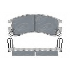 SP 148 PR SCT Комплект тормозных колодок, дисковый тормоз