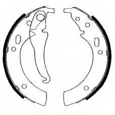 8DB 355 000-121 HELLA Комплект тормозных колодок