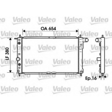 734763 VALEO Радиатор, охлаждение двигателя