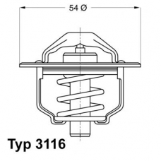 3116.89D WAHLER Термостат, охлаждающая жидкость