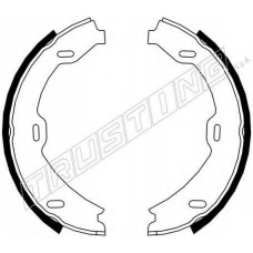 052.128 TRUSTING Комплект тормозных колодок, стояночная тормозная с