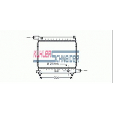 0309601 KUHLER SCHNEIDER Радиатор, охлаждение двигател