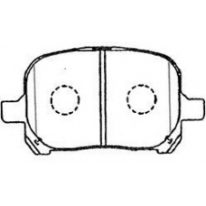 A1N097 AISIN Комплект тормозных колодок, дисковый тормоз