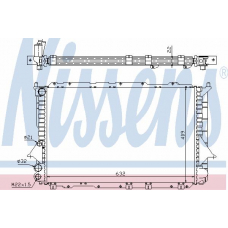 60460 NISSENS Радиатор, охлаждение двигателя