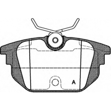 BPA0692.00 OPEN PARTS Комплект тормозных колодок, дисковый тормоз