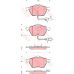 GDB1488 TRW Комплект тормозных колодок, дисковый тормоз