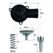 TI 220 87D MAHLE Термостат, охлаждающая жидкость