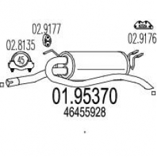 01.95370 MTS Глушитель выхлопных газов конечный