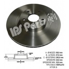 IBT-1712 IPS Parts Тормозной диск