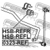 HSB-REFR FEBEST Опора, стабилизатор