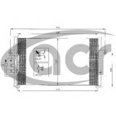 300419 ACR Конденсатор, кондиционер