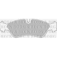 BBP1423 BORG & BECK Комплект тормозных колодок, дисковый тормоз