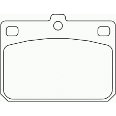 T0843 PAGID Комплект тормозных колодок, дисковый тормоз