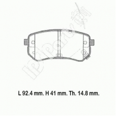 IBR-1K05 IPS Parts Комплект тормозных колодок, дисковый тормоз