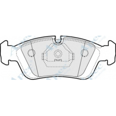 PAD725 APEC Комплект тормозных колодок, дисковый тормоз