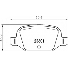 8DB 355 009-551 HELLA Комплект тормозных колодок, дисковый тормоз