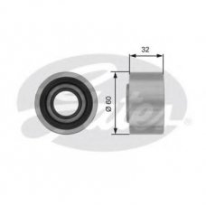 T42186 GATES Паразитный / ведущий ролик, зубчатый ремень