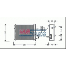 1790071 KUHLER SCHNEIDER Теплообменник, отопление салона