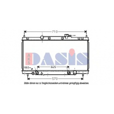 100062N AKS DASIS Радиатор, охлаждение двигателя