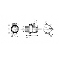 MSK476 AVA Компрессор, кондиционер