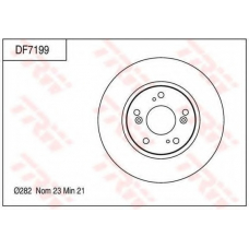 DF7199 TRW Тормозной диск