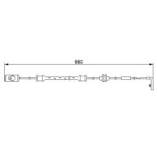 1 987 474 972 BOSCH Сигнализатор, износ тормозных колодок