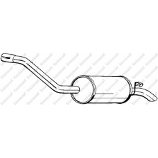 154-895 BOSAL Глушитель выхлопных газов конечный