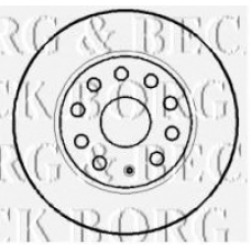 BBD4384 BORG & BECK Тормозной диск