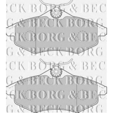 BBP1727 BORG & BECK Комплект тормозных колодок, дисковый тормоз