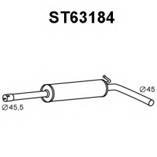 ST63184 VENEPORTE Средний глушитель выхлопных газов