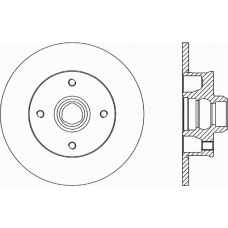 BDR1583.10 OPEN PARTS Тормозной диск