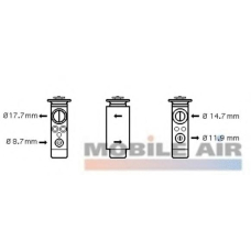 37001461 VAN WEZEL Расширительный клапан, кондиционер