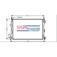 0620131 KUHLER SCHNEIDER Радиатор, охлаждение двигател