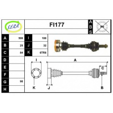 FI177 SERA Приводной вал